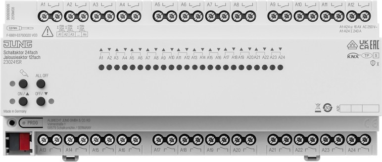 Jung KNX-Jalousieaktor 23024 1S R 230241SR Jung KNX-Jalousieaktor 23024 1S R 230241SR von Jung
