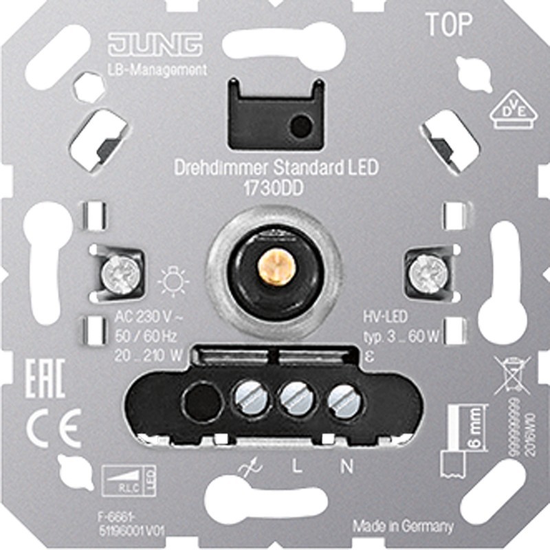 Jung LED-Drehdimmer 1730 DD 1730DD Jung LED-Drehdimmer 1730 DD 1730DD von Jung