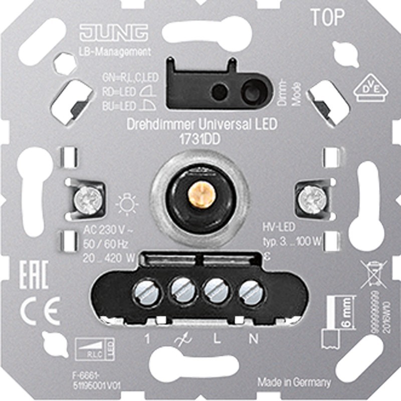 Jung LED-Drehdimmer 1731 DD 1731DD Jung LED-Drehdimmer 1731 DD 1731DD von Jung