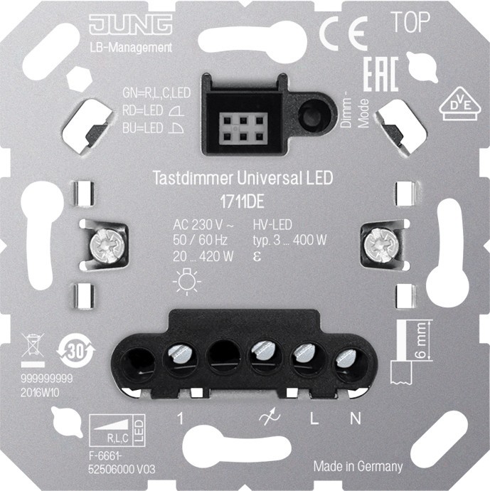 Jung LED-Tastdimmer 1711 DE 1711DE Jung LED-Tastdimmer 1711 DE 1711DE von Jung