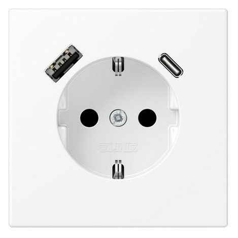 Jung LS1520-15CAWWM SCHUKO-Steckdose mit USB Jung LS1520-15CAWWM SCHUKO-Steckdose mit USB von Jung