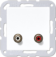 Jung MA A 1021 WW Steckdose RCA Weiß (MAA1021WW) von Jung