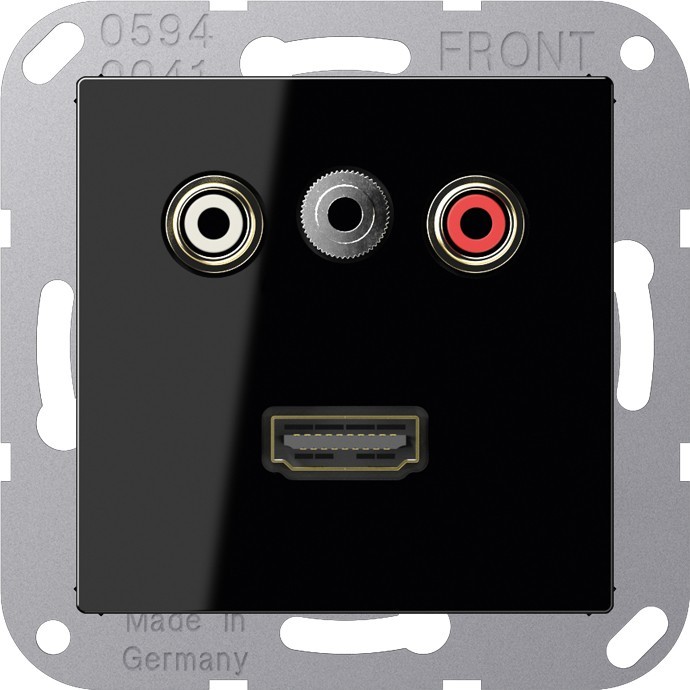 Jung Multimedia-Anschluss sw MA A 1082 SW MAA1082SW Jung Multimedia-Anschluss sw MA A 1082 SW MAA1082SW von Jung