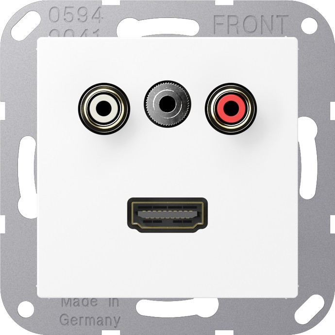 Jung Multimedia-Anschlusssystem MA A 1082 WWM MAA1082WWM von Jung