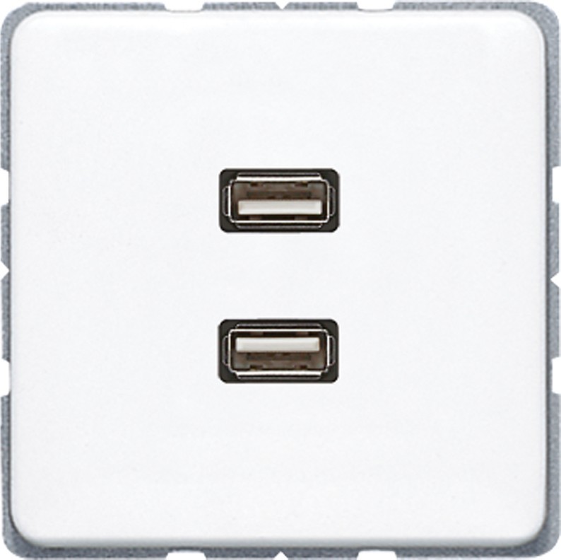 Jung Multimediadose 2 x USB MA CD 1153 WW MACD1153WW Jung Multimediadose 2 x USB MA CD 1153 WW MACD1153WW von Jung