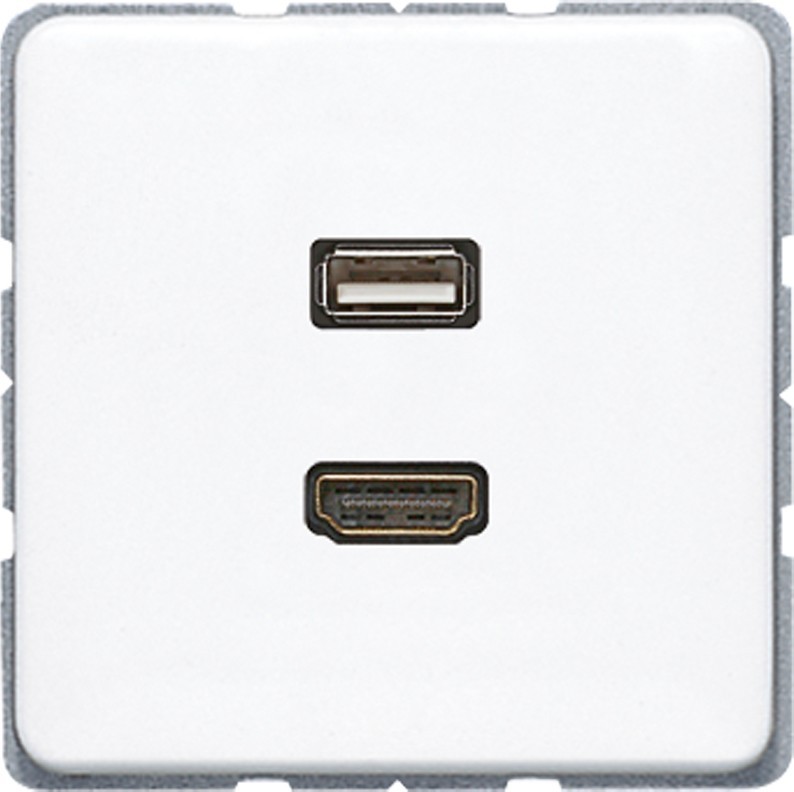 Jung Multimediadose HDMI + USB MA CD 1163 WW MACD1163WW Jung Multimediadose HDMI + USB MA CD 1163 WW MACD1163WW von Jung