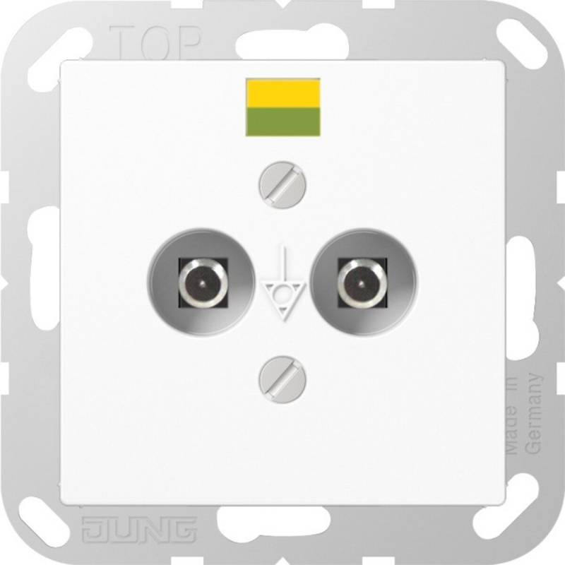 Jung Potential-Ausgl.Steckdose A 565-2 WW A565-2WW von Jung