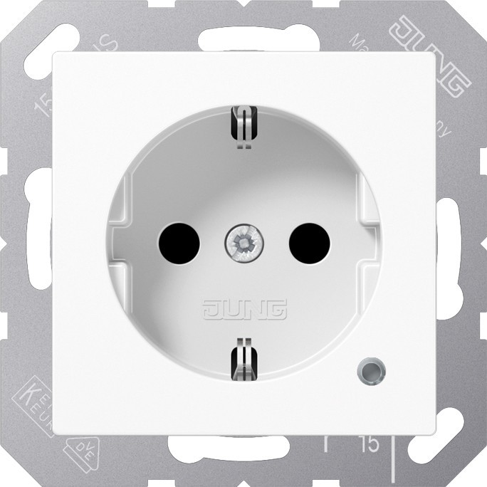 Jung SCHUKO-Steckdose 16 A 250V A 1520 BFKO WW A1520BFKOWW von Jung