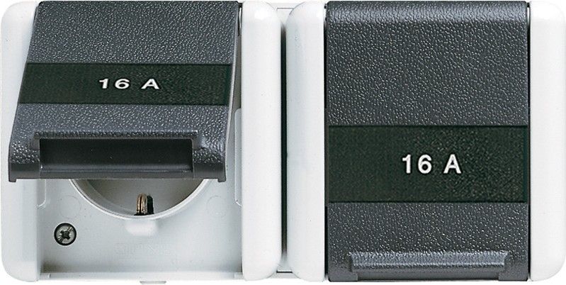 Jung SCHUKO-Steckdose 2-fach 8220 KINAW 8220KINAW von Jung
