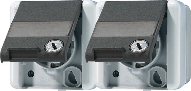 Jung SCHUKO-Steckdose 2-fach 8220 NAWSL 8220NAWSL Jung SCHUKO-Steckdose 2-fach 8220 NAWSL 8220NAWSL von Jung