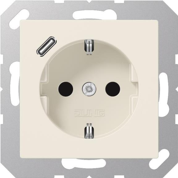 Jung SCHUKO Steckdose mit USB Typ C A1520-18C (A1520-18C) von Jung