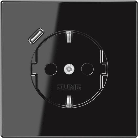 Jung SCHUKO Steckdose mit USB Typ C LS1520-18CSW (LS1520-18CSW) von Jung