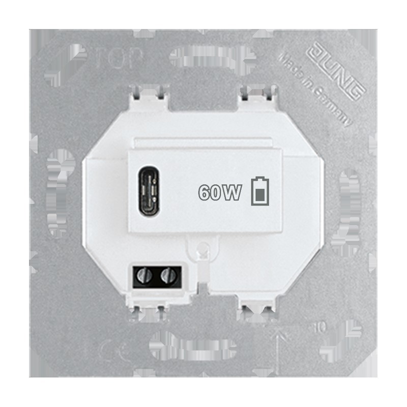 Jung USB-Ladegerät PD USB PD60 C WW USBPD60CWW Jung USB-Ladegerät PD USB PD60 C WW USBPD60CWW von Jung
