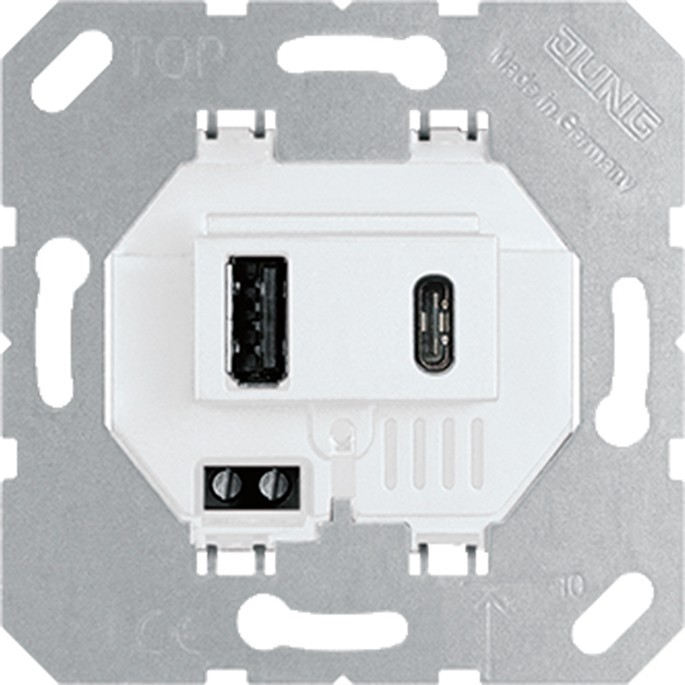 Jung USB-Ladegerät USB 15 CA WW USB15CAWW Jung USB-Ladegerät USB 15 CA WW USB15CAWW von Jung