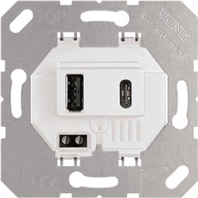 Jung USB-Ladegerät USB15CAWW (USB15CAWW) von Jung