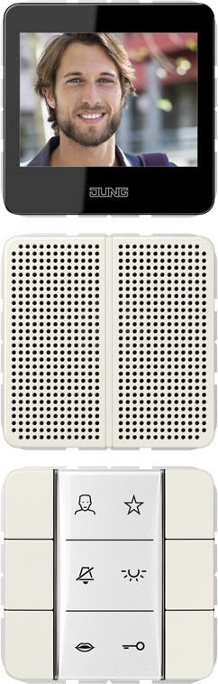 Jung Video-Innenstation SI VI CD 627 W SIVICD627W von Jung