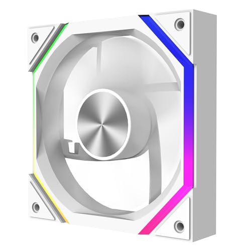 Jungle Leopard PrismXH 120MM ARGB PWM Computer PC Lüfter(White,Reverse Flow) von Jungle Leopard