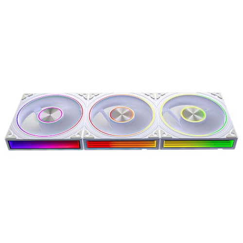Jungle Leopard Transwarp Doppelter Lichtring A-RGB Lüfter 120MM (WH, 3) von Jungle Leopard