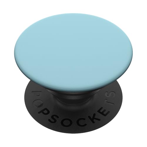 Einfarbig Blaue Farbe In Blue Ganz Muster Hell Baby Babyblau PopSockets PopGrip: Ausziehbarer Sockel und Griff für Handys/Tablets mit Tauschbarem Top PopSockets Klebender PopGrip von Jungs & Mädchen Fingerhalter cool schön am Handy