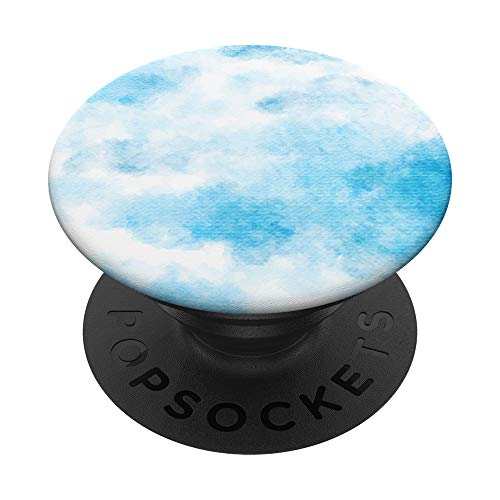 Einfarbig Blaue Farbe In Blue Türkis Ganz Lila Muster Weiß PopSockets PopGrip: Ausziehbarer Sockel und Griff für Handys/Tablets mit Tauschbarem Top von Jungs & Mädchen Fingerhalter cool schön am Handy