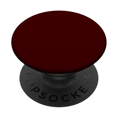 Einfarbig Dunkel Rote Farbe Ganz In Rot Rose Red Dunkelrot PopSockets PopGrip: Ausziehbarer Sockel und Griff für Handys/Tablets mit Tauschbarem Top von Jungs & Mädchen Fingerhalter cool schön am Handy