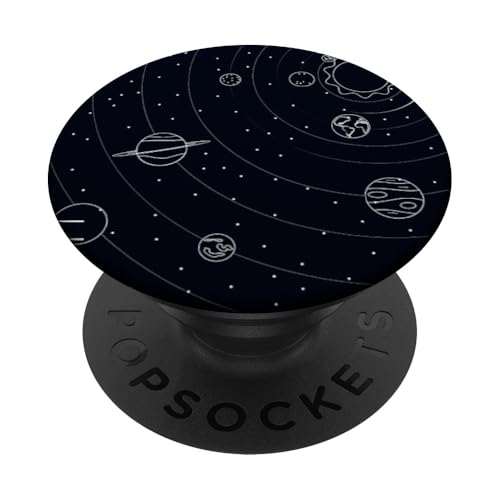 Galaxie Galaxy Weltall Galxy Gelaxy Kosmos Universum Planet PopSockets PopGrip: Ausziehbarer Sockel und Griff für Handys/Tablets mit Tauschbarem Top von Jungs & Mädchen Fingerhalter cool schön am Handy