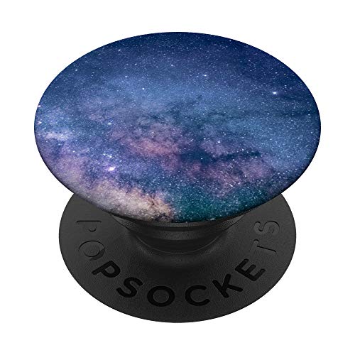 Galaxie Sky Himmel Nacht Space Star Stern Sternenhimmel PopSockets PopGrip: Ausziehbarer Sockel und Griff für Handys/Tablets mit Tauschbarem Top von Jungs & Mädchen Fingerhalter cool schön am Handy
