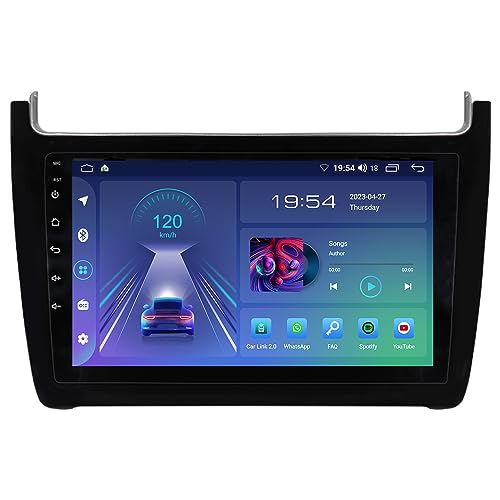 JUNHUA 2+32GB Carplay Android 12 Autoradio Navigation GPS für VW Polo 5 V 6C 2014-2017, 9" Display 1280x800 Wireless Carplay Android Auto Bluetooth 5.1 WiFi USB von Junhua