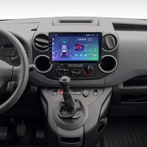 JUNHUA 9" Android 12 2+32GB Android Auto Carplay GPS Autoradio Navi für Citroen BERLINGO B9 2008-2017; Peugeot Partner 2008-2017, mit Bluetooth 5.1 WiFi FM Radio RDS von Junhua