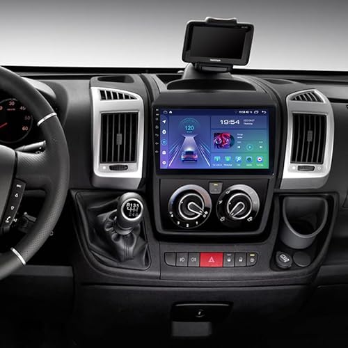 JUNHUA 9" Android 12 2GB+32GB Autoradio Navi für FIAT Ducato 2007-2023, Peugeot Boxer 2007-2023, Citroen Jumper II 2007-2023, Citroen Relay 2007-2023 (2-Din Low-end Version) von Junhua
