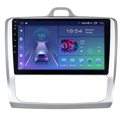 JUNHUA 9" Android 12 Autoradio mit Navi 2G+32G Ersatz für F*ord Focus MK2 2004-2011, Unterstützt Wireless Carplay Android Auto, 1280x800, Bluetooth WiFi GPS SWC Navigation Canbus von Junhua