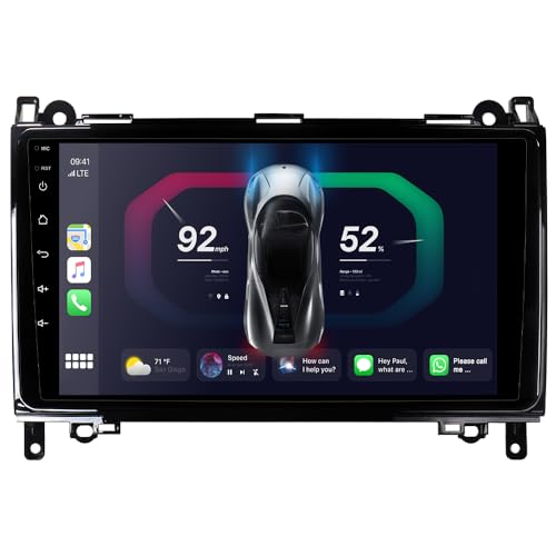 JUNHUA 9" Android 13 Radio für Mercedes Benz W169 B200 W245 W639 Vito Viano W906 Sprinter 2+32GB Autoradio Bluetooth Car Stereo mit Wireless Carplay RDS Navi GPS Navigation JUNHUA 9" Android 13 Radio für Mercedes Benz W169 B200 W245 W639 Vito Viano W906 Sprinter 2+32GB Autoradio Bluetooth Car Stereo mit Wireless Carplay RDS Navi GPS Navigation von Junhua