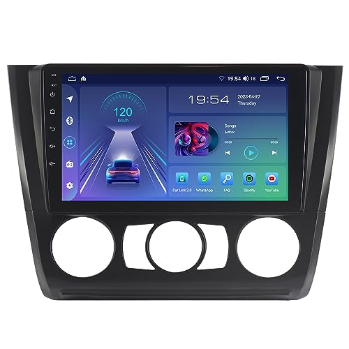 JUNHUA Android 12 2GB+32GB Autoradio Navi für BMW 1ER MK1 E81/E82/E87/E88 2008–2011 mit manueller Klimaanlage, 1280 * 800 Wireless Carplay Android Auto Bluetooth USB von Junhua