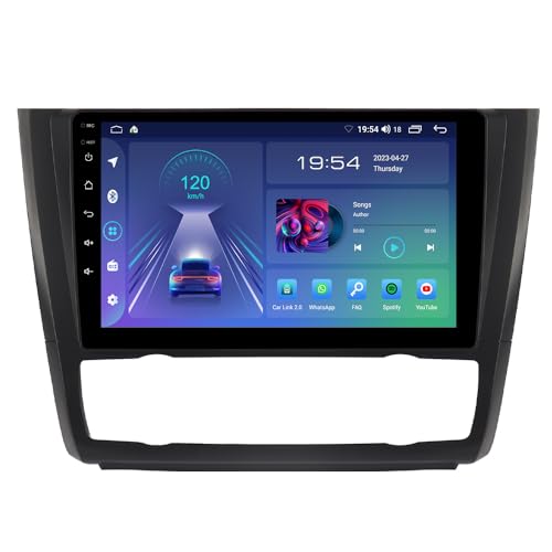JUNHUA Android 13 2G+32GB Autoradio Navi für BMW 1ER MK1 E81/E82/E87/E88 2008-2011, mit 9" HD IPS Display, Wireless Carplay Android Auto Navigation GPS Bluetooth RDS USB 2G+32GB von Junhua