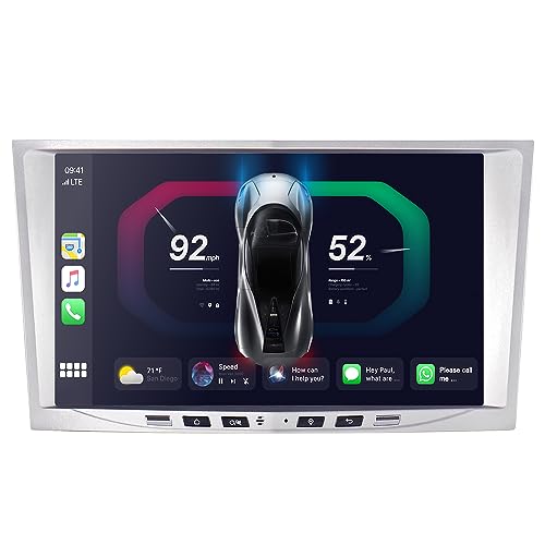 JUNHUA Android 13 Radio für Opel Corsa d/Astra h/Zafira b/Meriva/Vivaro Stereo 8 Zoll 2+32GB Kapazitiv Touchscreen Autoradio USB Bluetooth FM Wireless Carplay (Silber) von Junhua