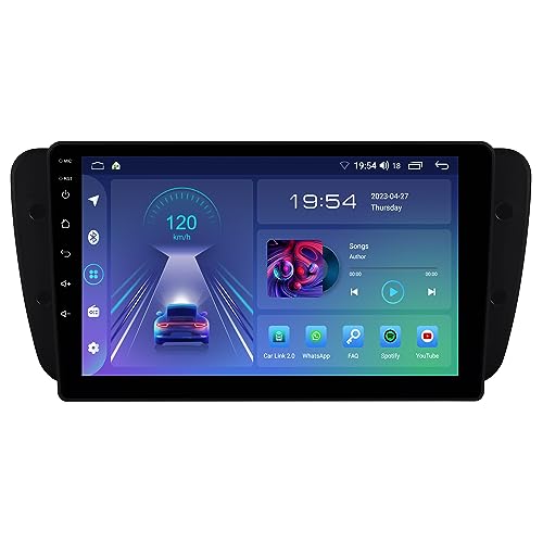 JUNHUA Autoradio für SEAT Ibiza 6j IV 2008-2014 Car Stereo mit Navi Bluetooth GPS Navigation Unterstützt Wireless Carplay Android Auto WiFi DSP USB (Radio für SEAT Ibiza) von Junhua