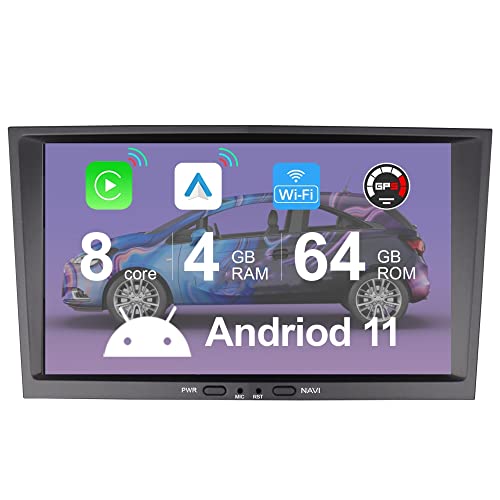 JUNHUA Grau 8" Octa-Core 4GB+64GB Android Autoradio für Opel Astra Corsa Zafira Meriva Vivaro Vectra Antara Unterstützt Wireless Carplay Android Auto GPS Navigation Lenkrad BC WiFi von Junhua