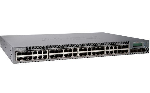 Juniper EX Series EX4300-48P - Switch - C3 - gemanaged - 48 x 10/100/1000 (PoE+) + 4 x 40 Gigabit QSFP+ - Luftstrom von vorne nach hinten - Rackmontierbar - PoE+ (900 W) von Juniper Networks