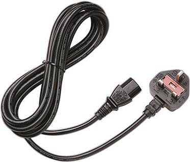 Juniper C13-UK Stromkabel Schwarz 2,5 m C13-Koppler BS 1363 (CBL-EX-PWR-C13-UK) von Juniper
