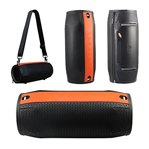 Junsi PU Travel Portable Zipper Protective Carry Tasche Case Cover Pouch Sleeve Storage Bag Box for JBL Xtreme Wireless Bluetooth Speake Lautsprecherr von Junsi