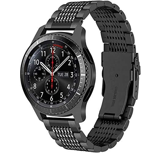 Juntan 22mm Edelstahl Mesh Uhrenarmband Kompatibel for Samsung Galaxy Watch 3 45mm Galaxy Watch 46mm Gear S3 Frontier/Classic Armbänder Smart Watch Armband Mesh Schwarz Juntan 22mm Edelstahl Mesh Uhrenarmband Kompatibel for Samsung Galaxy Watch 3 45mm Galaxy Watch 46mm Gear S3 Frontier/Classic Armbänder Smart Watch Armband Mesh Schwarz von Juntan