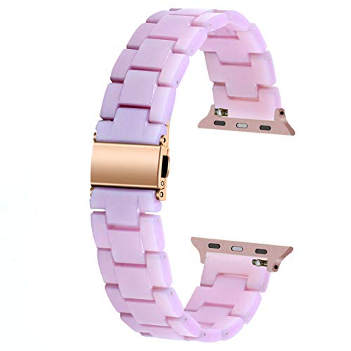 Juntan Compatible für Apple Watch 38mm 40mm 41mm Uhrenarmband Light Harz Pink Armband Schnelle Veröffentlichung Ersatz Armbänder für iWatch SE Serie 8 7 6 5 4 3 2 1 Juntan Compatible für Apple Watch 38mm 40mm 41mm Uhrenarmband Light Harz Pink Armband Schnelle Veröffentlichung Ersatz Armbänder für iWatch SE Serie 8 7 6 5 4 3 2 1 von Juntan