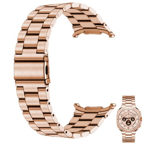 Juntan Edelstahl Uhrenarmband für Galaxy Watch Ultra Bänder, No Gap Metall Uhrenarmband Armband für Galaxy Watch 7 Ultra Bänder 47mm, einteiliges Business Männer Frauen Ersatzarmband Juntan Edelstahl Uhrenarmband für Galaxy Watch Ultra Bänder, No Gap Metall Uhrenarmband Armband für Galaxy Watch 7 Ultra Bänder 47mm, einteiliges Business Männer Frauen Ersatzarmband von Juntan