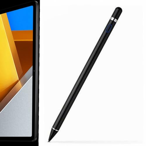 Stylus kapazitiver Stift aktiver Touch Stift für Xiaomi Poco Pad 12.1" Tablet elektromagnetische Touch Screen Active Pen 4096 Pression (Schwarz) von Junweier