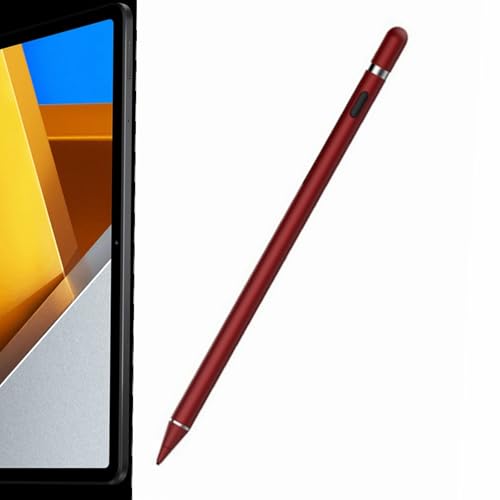 Stylus kapazitiver Stift aktiver Touch Stift für Xiaomi Poco Pad 12.1" Tablet elektromagnetische Touch Screen Active Pen 4096 Pression (Rot) von Junweier