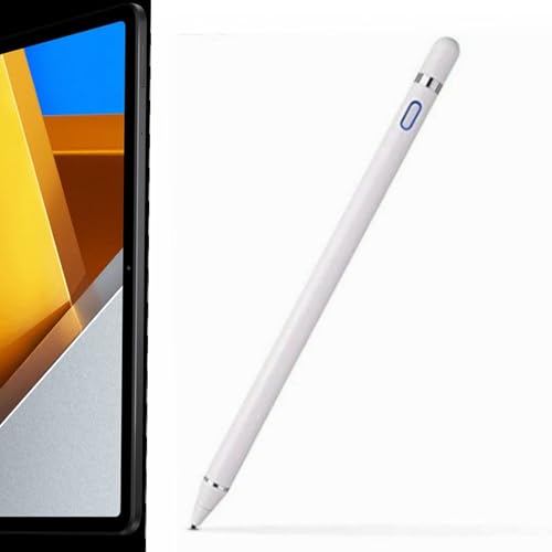 Stylus kapazitiver Stift aktiver Touch Stift für Xiaomi Poco Pad 12.1" Tablet elektromagnetische Touch Screen Active Pen 4096 Pression (Weiß) von Junweier