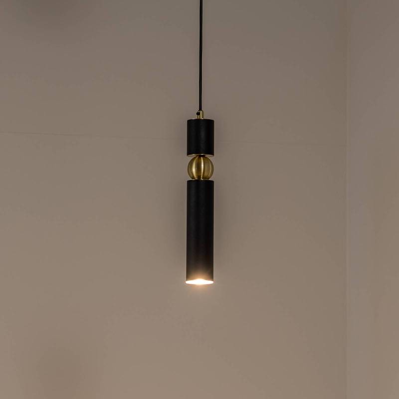 Hängeleuchte Alas, schwarz, Metall, Abhängung 135 cm, GU10 von Jupiter
