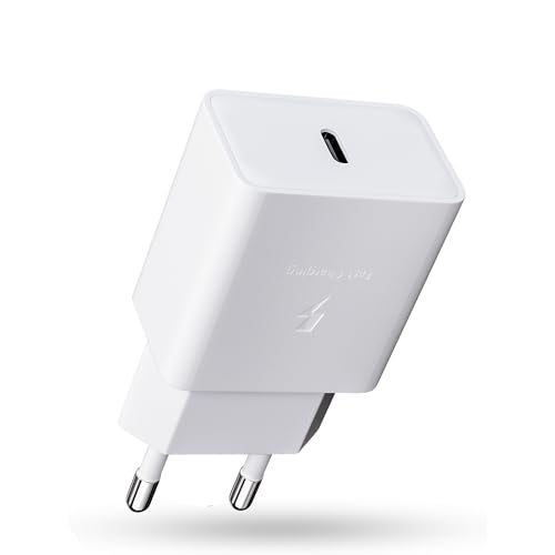 USB C Ladegerät 15W, Schnellladegerät Typ C Handy Netzteil Stecker Adapter für Samsung Galaxy S21 S20 S10 S9 S8 Plus S10e A51 A50 A34 A33 A20e A14 A13, iPhone 12/13/14/15/11 Pro iPad/Air von JupptElectronics