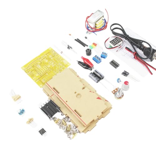 Juqoyue LM317 Einstellbares Spannungsregler-Netzteil DIY-Kit 220V Transformator Stabilisiertes Netzteil Labor EU-Stecker von Juqoyue