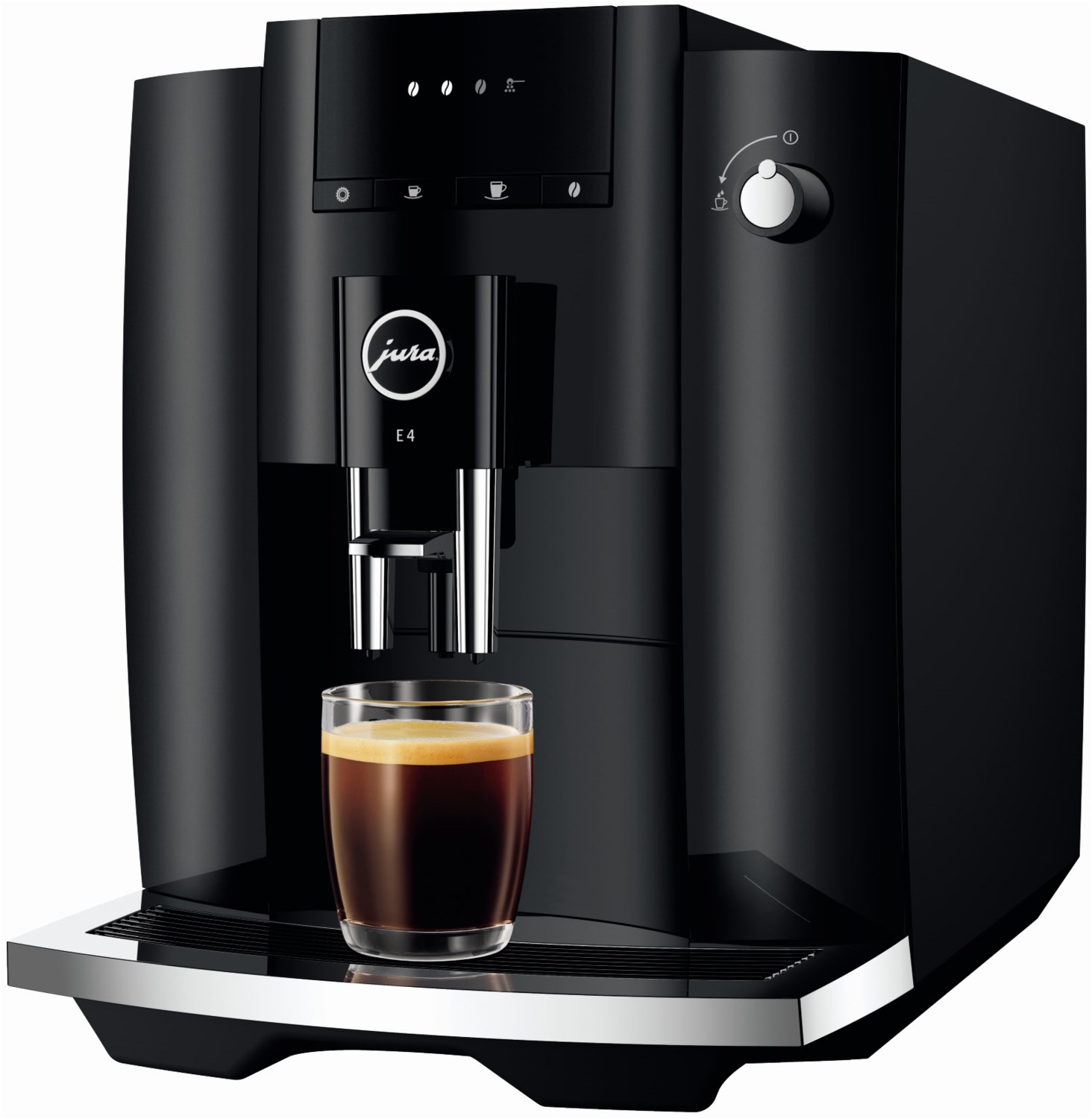 E4 (EA) Kaffee-Vollautomat Piano Black von Jura